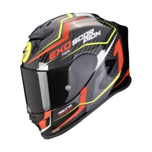 Scorpion EXO-R1 Evo Air  COUP Zwart / Rood / Neon Geel
