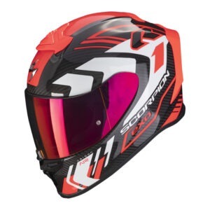 Scorpion EXO-R1 Evo Carbon Air SUPRA Zwart / Rood